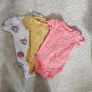 Carters Baby Girl Bodysuits BUNDLE